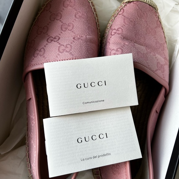 GG Canvas & Leather Espadrille comes with/original GUCCI BOX - Picture 5 of 7